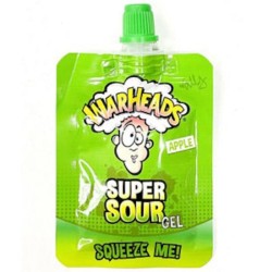 Warheads Super Sour Squeeze Me Gel -  bomboană lichidă cu gust de măr verde 20g