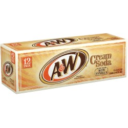 A&W Cream Soda Flavored 355ml - 12pack