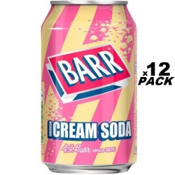 12pack - Barr Cream Soda 330ml