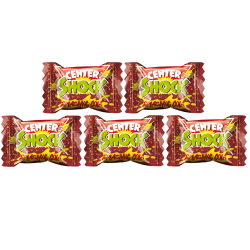 Chupa Chups Center Shock Splashing Cola Liquid Filled Sour Chewing Gum 4g - cola flavored (5 pieces)