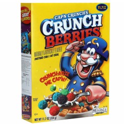 Cap'n Crunch's Crunch Berries Cereal - cereale cu gust de fructe de padure 334g