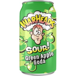 Warheads Sour! (USA) Green Apple Soda 355ml