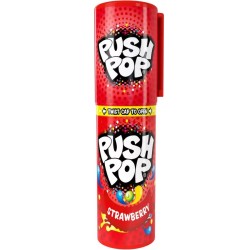 Bazooka Push Pop Strawberry - bomboană cu gust de căpșuni 15g