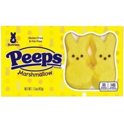 Peeps Easter Yellow Marshmallow Bunnies 42g