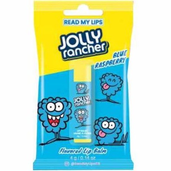 Read My Lips Jolly Rancher Lip Balm - balsam de buze cu aromă de zmeură albastră 4g