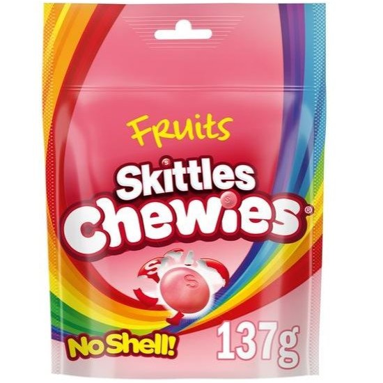 Skittles Fruit Chewies Bag - cu gust de fructe 137g