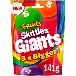 Skittles Fruit Giant Pouch - bomboane cu gust de fructe 132g