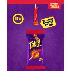 ..Takis (MEXICO) Paleta Fuego Candy Lollipop with Chilli Powder to Dip 24g - (Rare Product - Limited Stock!) (6 pieces)