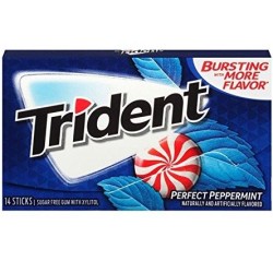 Trident Perfect Peppermint Gum 14 sticks (EXP 21.12.2023)