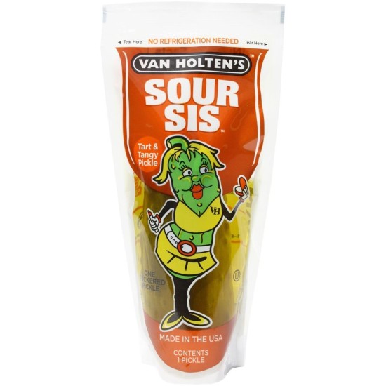 Van Holten's King Size Sour Sis Pickle ~196g