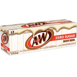12pack - A&W ZERO Root Beer 355ml