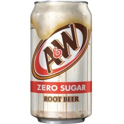 A&W ZERO Root Beer - licorice, wintergreen flavored 355ml