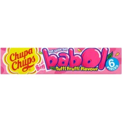 Chupa Chups Big Babol Tutti Frutti Gum - gumă cu gust de fructe 28g