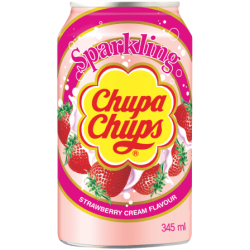Chupa Chups Strawberry & Cream - căpșuni și frișcă 345ml