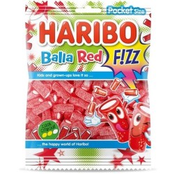 Haribo Sachets Balla Red Fizz - jeleuri acrișoare 70g