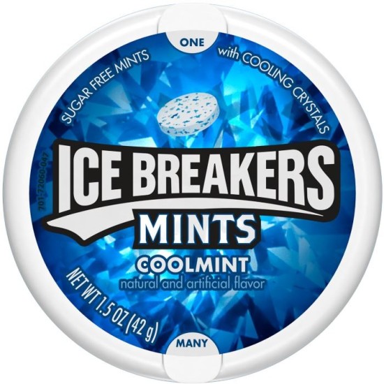 Ice Breakers Cool Mint - gumă cu gust de mentă 42g