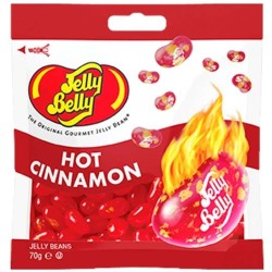 Jelly Belly Hot Cinnamon Jelly Beans - bomboane cu gust de scorțișoară iute 70g