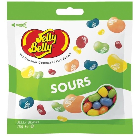 Jelly Belly Sours Mix Jelly Beans - bomboane cu gust de fructe acrișoare 70g