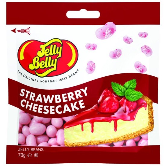 Jelly Belly Strawberry Cheesecake Jelly Beans - bomboane cu gust de cheesecake de căpșuni 70g