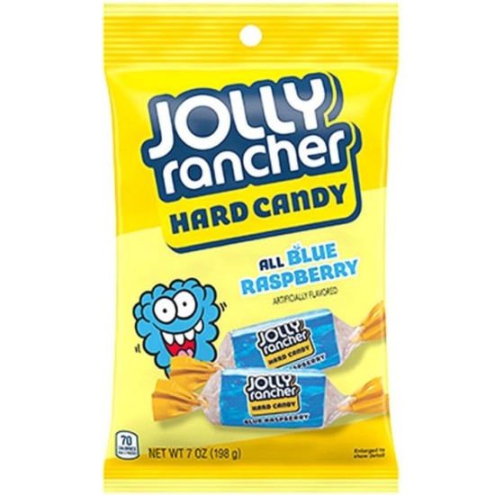 Jolly Rancher Hard Candy Blue Raspberry Peg Bag - zmeură albastră 198g