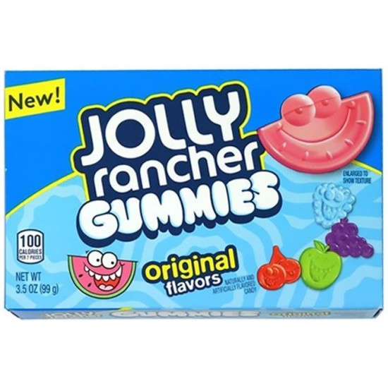 Jolly Rancher Gummies Original Theatre Box - bomboane gumate cu gust de fructe 99g