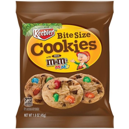 Keebler M&M's Bite Size Cookies - prăjituri cu gust de M&M's 45g