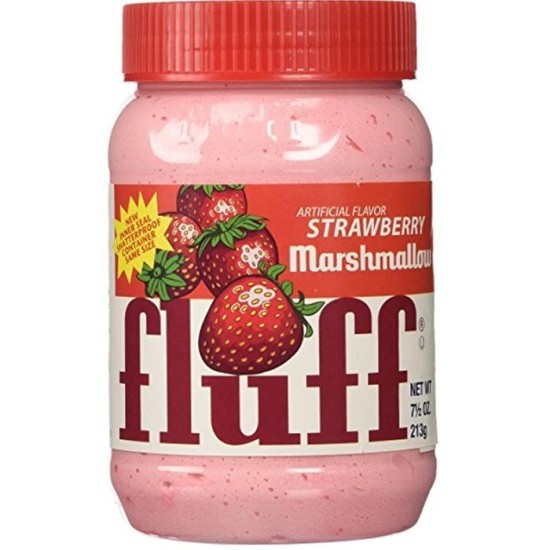 Marshmallow Fluff Strawberry - cu gust de căpșuni 213g (EXP 16.05.2024)