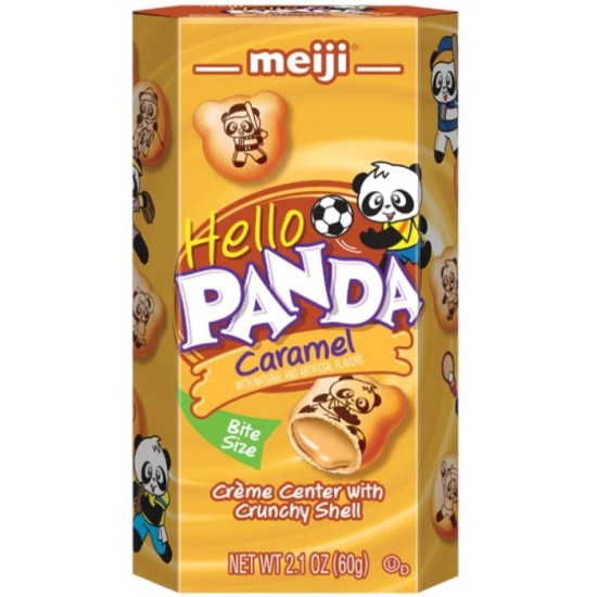 Meiji Hello Panda (ASIA) Caramel - biscuiți cu gust de caramel 60g