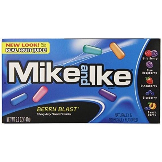 Mike & Ike Berry Blast - bomboane cu gust de fructe de pădure 141g