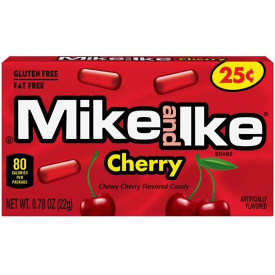 Mike & Ike Cherry - bomboane cu gust de cireșe 22g