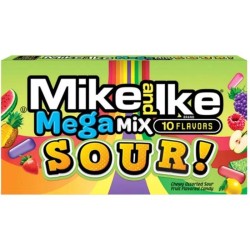 Mike & Ike Theater Box Mega Mix Sour - sour fruits flavored 141g