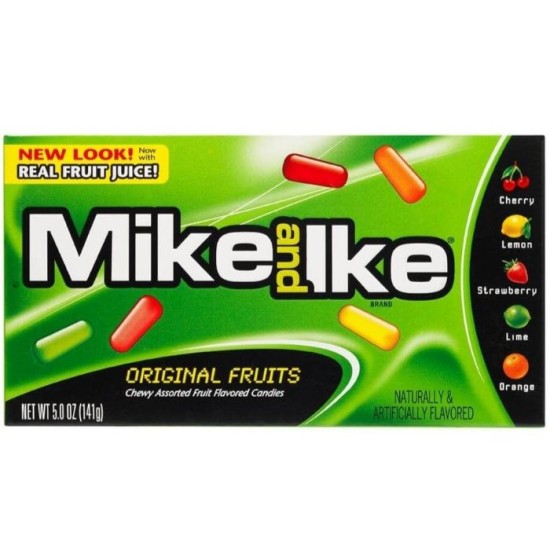 Mike & Ike Theatre Box Original Fruits - bomboane cu gust de fructe 141g