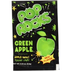 Pop Rocks Green Apple - bomboane explozive cu gust de mere verzi 9.5g