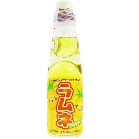 Ramune (JAPAN) Pineapple Soda - suc cu gust de ananas 200ml (EXP 11.04.2024)