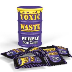 Toxic Waste Drum (Purple) Sour Candy - sour fruits flavored 42g