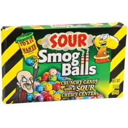 Toxic Waste Sour Smog Balls Theatre Box - sour fruits 85g