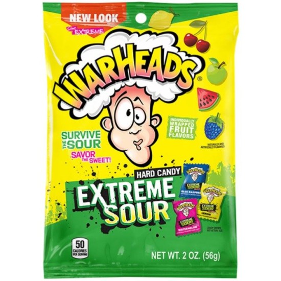 Warheads Extreme Sour Hard Candy 56g