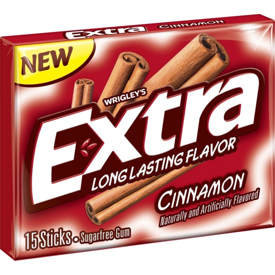 Wrigley's Extra Cinnamon Gum 15 Piece Slim Pack - scortisoara 41g