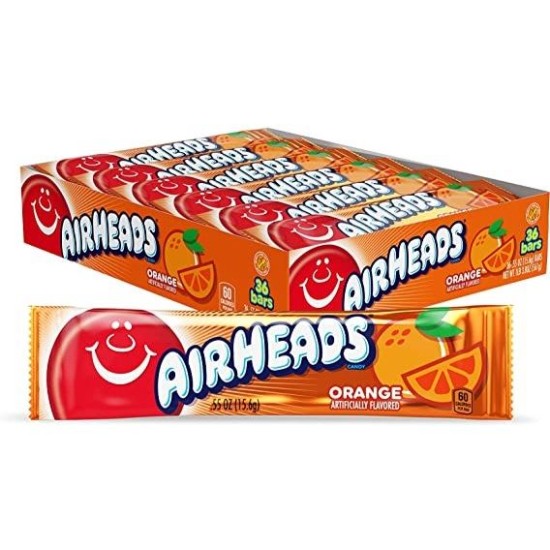 Airheads Orange - caramea cu gust de portocale 15.6g