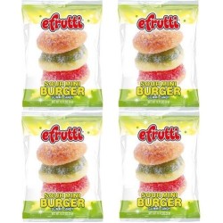 E.Frutti Mini Burger Sour 9g - sour fruits flavored (4 pieces)