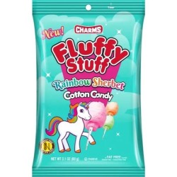 Charms Fluffy Stuff Rainbow Sherbet Cotton Candy 60g
