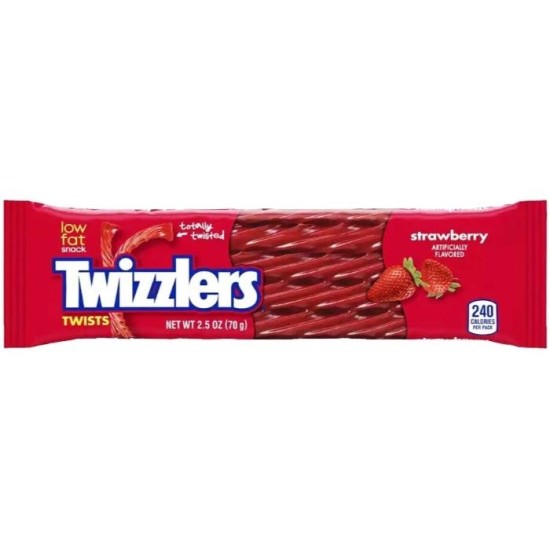 Twizzlers Twists Strawberry - lemn-dulce cu gust de căpșuni 70g